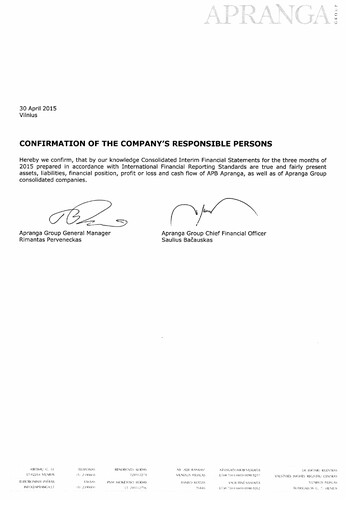 Thumbnail APB Apranga Quarterly Report 2015-q1