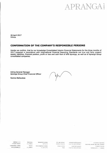 Thumbnail APB Apranga Quarterly Report 2017-q1