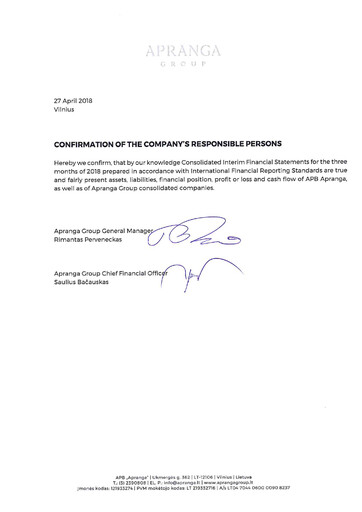 Thumbnail APB Apranga Quarterly Report 2018-q1