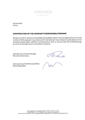 Thumbnail APB Apranga Quarterly Report 2019-q1