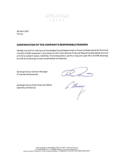 Thumbnail APB Apranga Quarterly Report 2021-q1