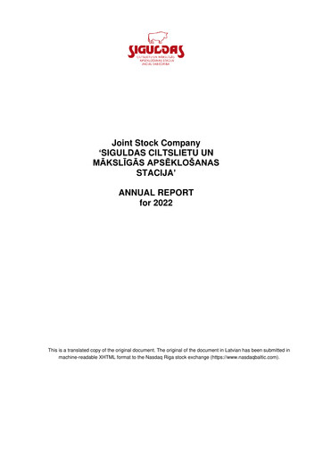 Vorschaubild AS Siguldas Ciltslietu Un Maksligas Apseklosanas Stacija Jahresbericht 2022