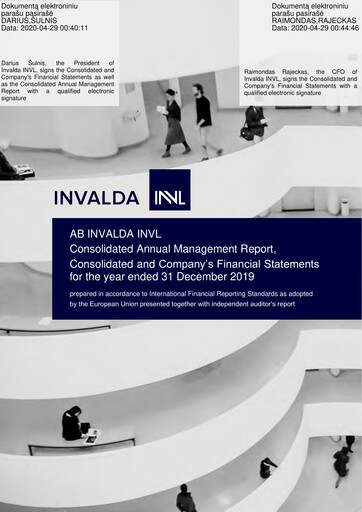 Thumbnail Invalda INVL, AB Annual Report 2019