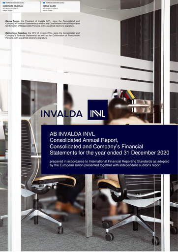 Thumbnail Invalda INVL, AB Annual Report 2020