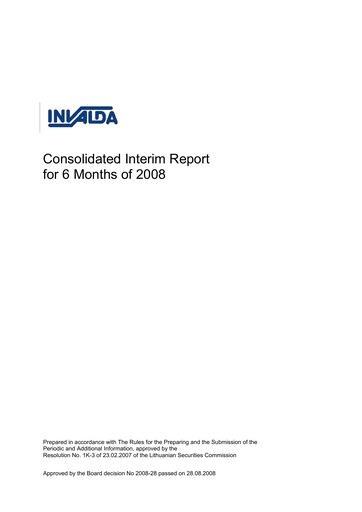 Thumbnail Invalda INVL, AB Half-year Report 2008-h1