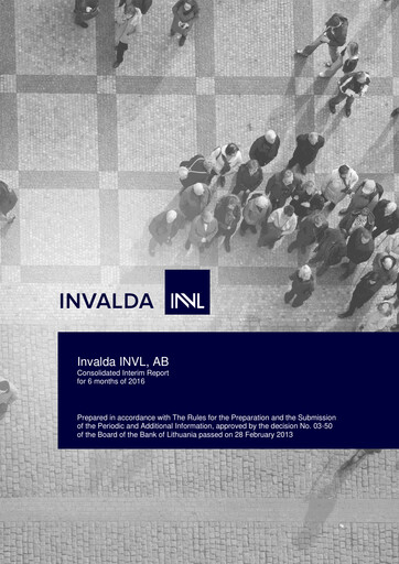 Thumbnail Invalda INVL, AB Half-year Report 2016-h1