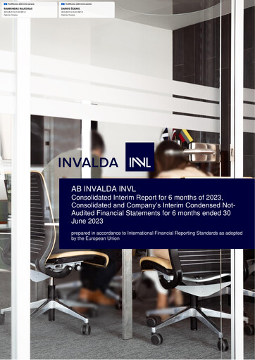 Thumbnail Invalda INVL, AB Half-year Report 2023-h1