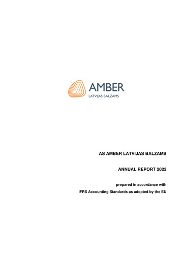 Miniature AS Amber Latvijas balzams Rapport annuel 2023