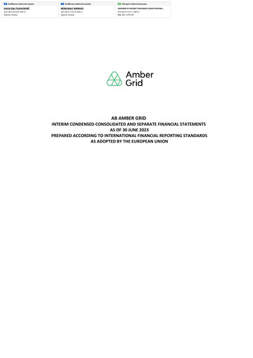 Miniature AB Amber Grid Rapport semestriel 2023-h1