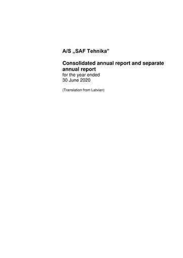 Thumbnail SAF Tehnika A/S Annual Report 2019-2020