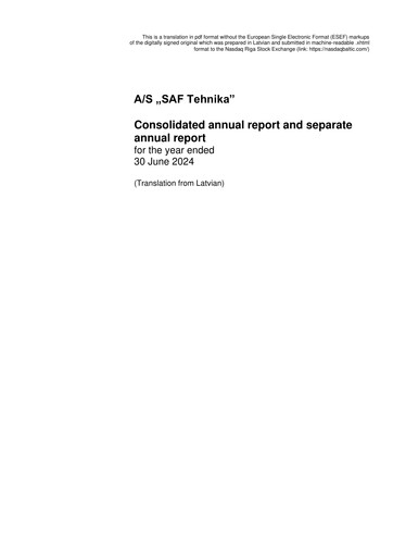 Thumbnail SAF Tehnika A/S Annual Report 2023-2024