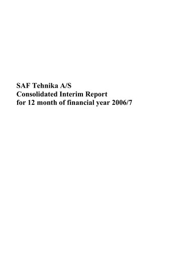 Thumbnail SAF Tehnika A/S Financial Report 2006-2007