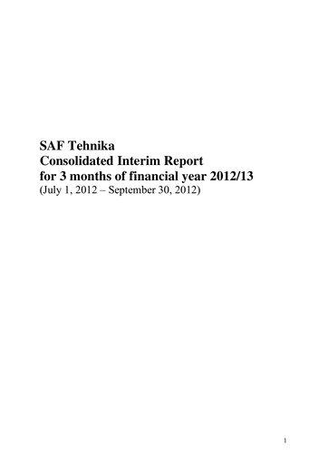 Thumbnail SAF Tehnika A/S Quarterly Report 2012-2013-q1