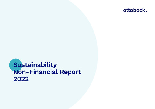 Vorschaubild Ottobock Nachhaltigkeitsbericht 2022