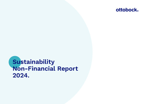 Vorschaubild Ottobock Nachhaltigkeitsbericht 2024