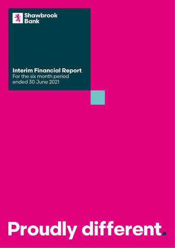 Thumbnail Shawbrook Group PLC Half-year Report 2021-h1