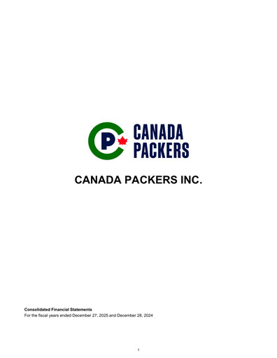 Thumbnail Canada Packers Financial Statement 2025