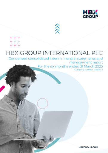 Miniature HBX Group International plc Rapport semestriel 2025-h1
