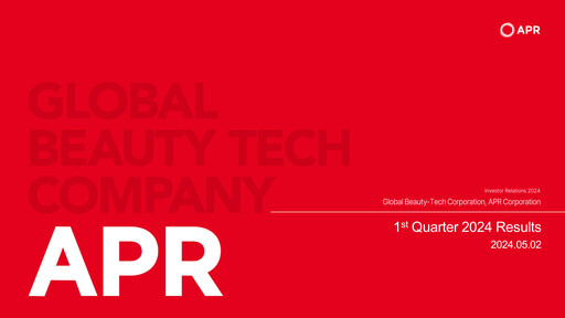 Miniature APR Co., Ltd. Rapport trimestriel 2024-q1