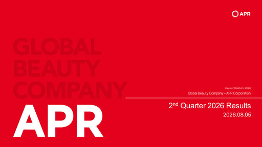 Miniature APR Co., Ltd. Rapport trimestriel 2026-q2