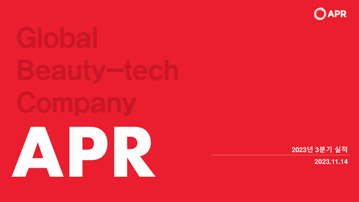 Miniature APR Co., Ltd. Rapport trimestriel 2023-q3