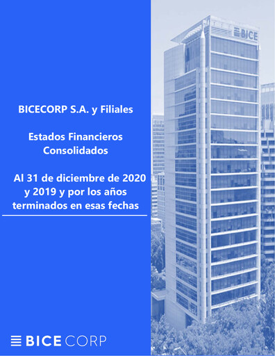 Miniature Bicecorp Bilan financier 2020
