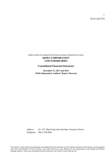 Thumbnail Qisda Corporation Financial Statement 2017