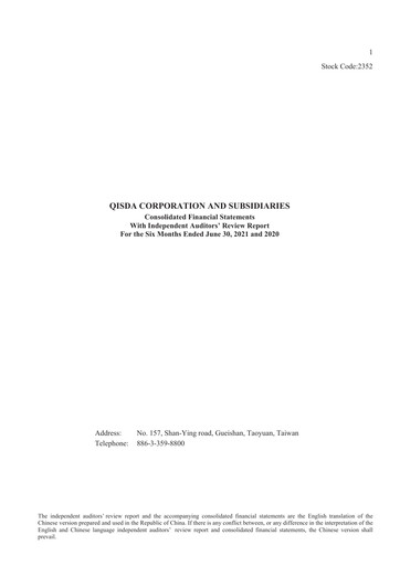 Thumbnail Qisda Corporation Half-year Report 2021-h1