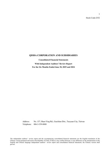 Thumbnail Qisda Corporation Half-year Report 2025-h1