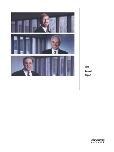 Vorschaubild Progress Software
 Jahresbericht 2002