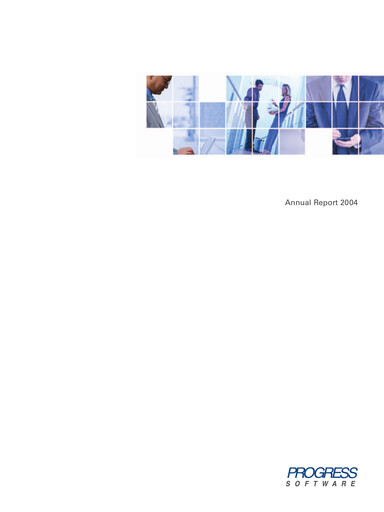 Vorschaubild Progress Software
 Jahresbericht 2004