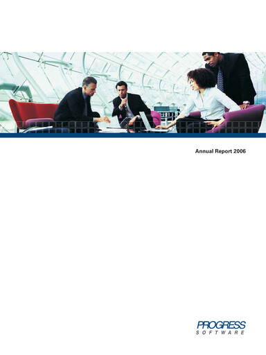 Vorschaubild Progress Software
 Jahresbericht 2006