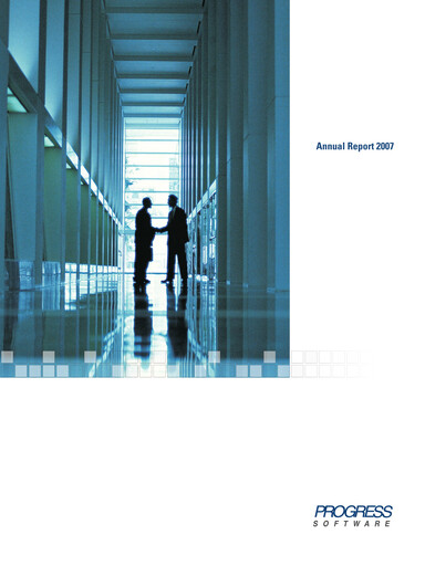 Vorschaubild Progress Software
 Jahresbericht 2007