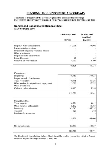 Thumbnail Pensonic Holdings Berhad Quarterly Report 2006-q3