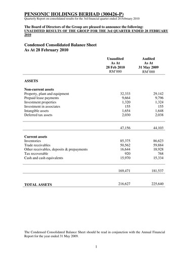 Thumbnail Pensonic Holdings Berhad Quarterly Report 2010-q3