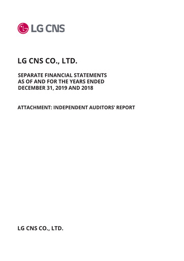 Thumbnail LG CNS Financial Statement 2019