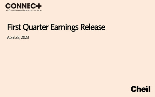 Miniature Cheil Worldwide Inc. Rapport trimestriel 2023-q1