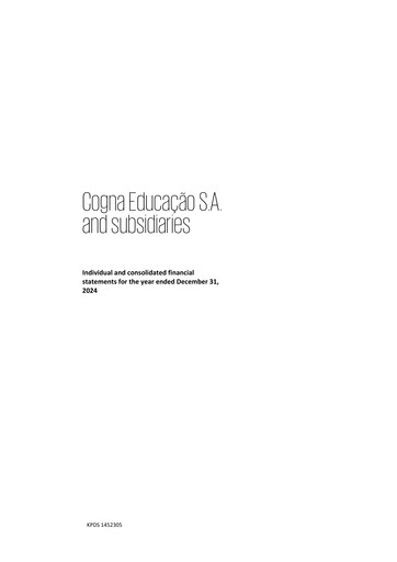 Thumbnail Cogna Educação Financial Statement 2024