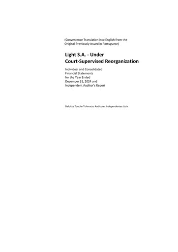 Vorschaubild Light S.A. Finanzmitteilung 2024