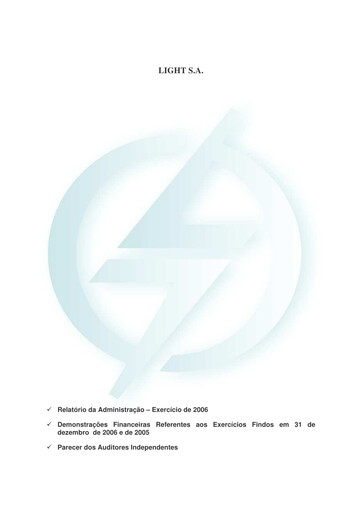 Vorschaubild Light S.A. Finanzmitteilung 2006