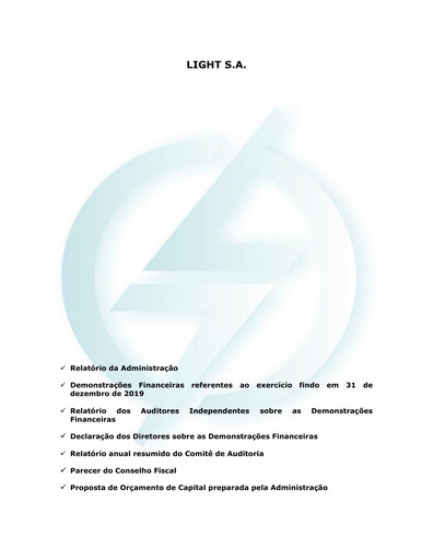 Vorschaubild Light S.A. Finanzmitteilung 2019