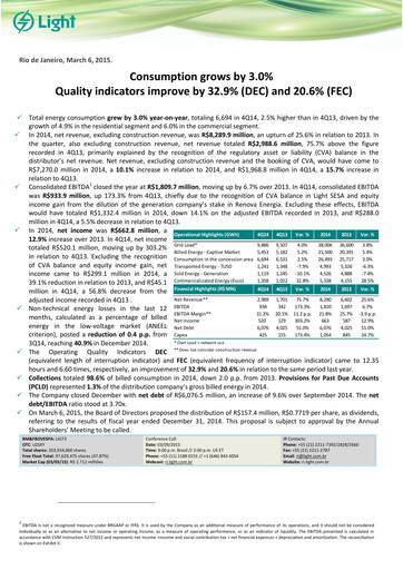 Vorschaubild Light S.A. Quartalsbericht 2014-q4