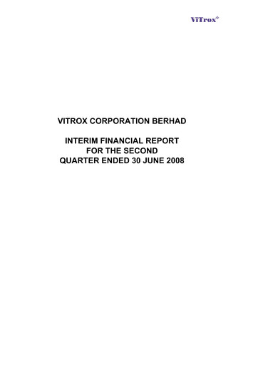 Thumbnail ViTrox Corporation Quarterly Report 2008-q2
