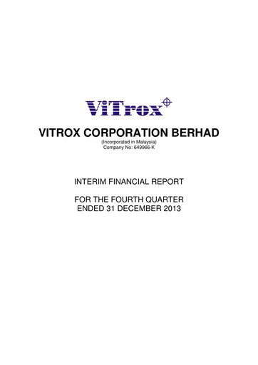 Thumbnail ViTrox Corporation Quarterly Report 2013-q4