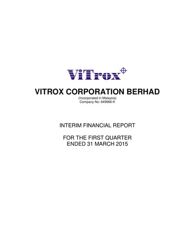 Thumbnail ViTrox Corporation Quarterly Report 2015-q1