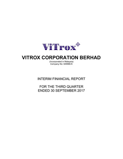 Thumbnail ViTrox Corporation Quarterly Report 2017-q3