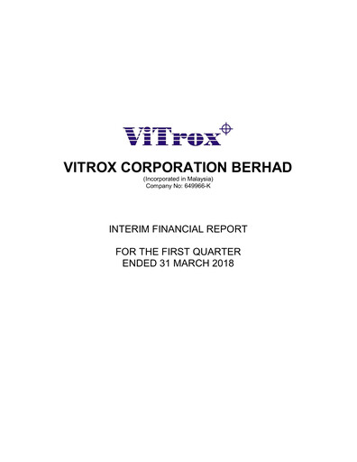 Thumbnail ViTrox Corporation Quarterly Report 2018-q1