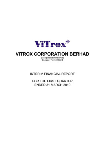 Thumbnail ViTrox Corporation Quarterly Report 2019-q1