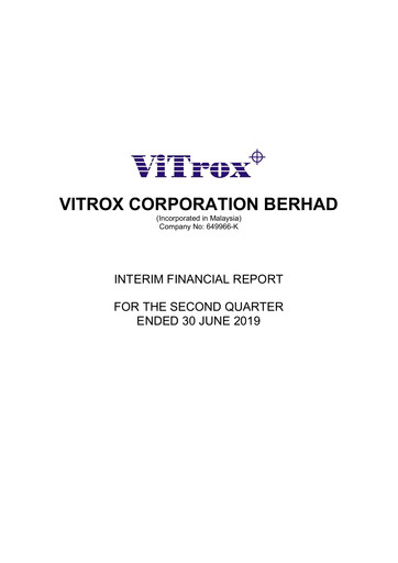 Thumbnail ViTrox Corporation Quarterly Report 2019-q2