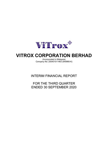 Thumbnail ViTrox Corporation Quarterly Report 2020-q3